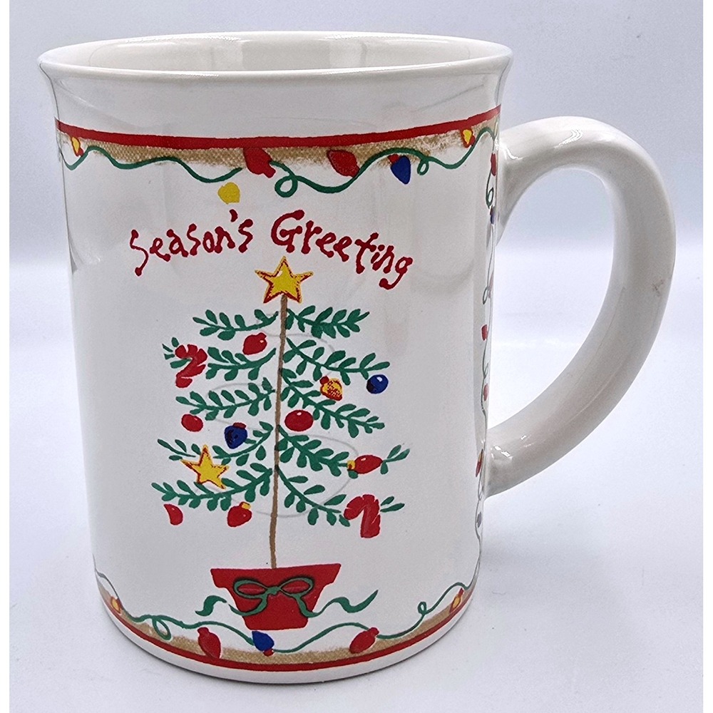 MSI Season's Greeting Christmas‎ 24 oz. Mug Tree Mug Holiday Kitchenware